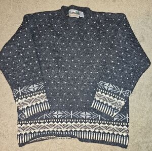Vintage Eastern Mountain Sport Women's Wool Sweater Size Medium